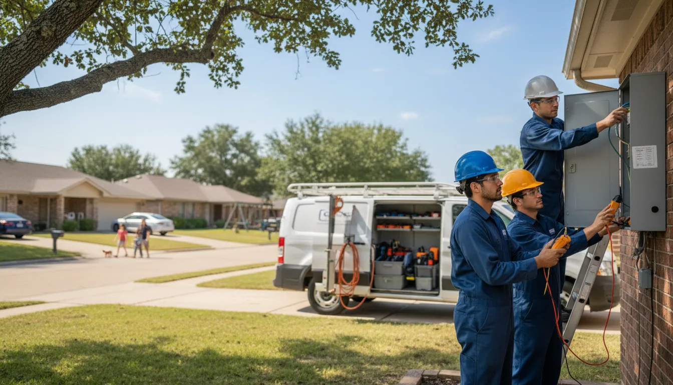 Certified electrician providing emergency electrical services in Rienzi, MS